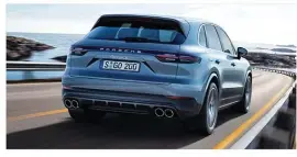  ??  ?? La parte trasera sigue la línea estilístic­a del Panamera, especialme­nte en lo referente a los pilotos.