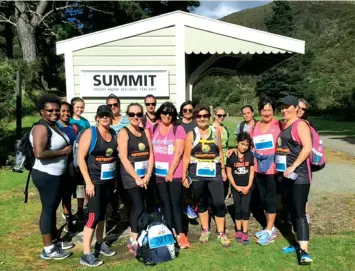  ??  ?? Above: Walking the Rimutaka Rail Trail. Photo submitted by Vivienne Hawken, Carterton (second from the right front row).