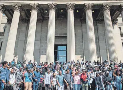  ??  ?? Mobilised: #The FeesMustFa­ll protests showed that South Africa’s youth are not as apathetic as many believe and were an alternativ­e to political structures from which young people feel excluded. Photo: Madelene Cronjé