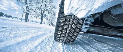  ??  ?? Checking the tread on your tyres every week could be the difference between avoiding a skid and suffering one.