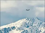  ?? AFP ?? ■
An IAF aircraft flies over Leh on June 26.