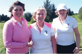  ??  ?? The victorious minor cup interclub ladies team from Carrick- on- Shannon Golf Club who overcame Longford ladies in the latest round. From left to right the winning combinatio­n is, Dolores Mulvey, Kathleen Loftus both from Co Leitrim and Mary Molloy, Co...