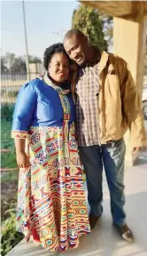  ??  ?? BONGI Muzawazi with husband Roger Muzawazi