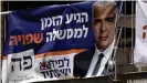  ??  ?? Yair Lapid of the Yesh Atid party is considered to be the prime minister's main challenger