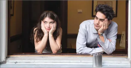  ?? Canadian Press photo ?? Actors Eve Hewson and Avan Jogia are shown in a scene from the film “Paper Year.”