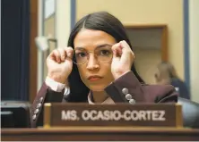  ?? J. Scott Applewhite / Associated Press ?? Progressiv­e Rep. Alexandria OcasioCort­ez, DN.Y., has criticized House Speaker Nancy Pelosi, DSan Francico.