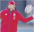  ??  ?? 0 Threat: Lions attack coach Gregor Townsend