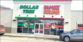  ?? Photo by Brian D. Stockman ?? The Dollar Tree-Family Dollar store opened in Ridgway on North Broad Street on Thursday