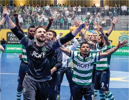  ??  ?? Sporting venceu a ronda de elite da UEFA Futsal Cup em novembro e garantiu lugar na final four