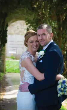  ??  ?? Katie Dennehy daughter of Mike and Kay, Freemount and Aidan Dillon son of Christy and Margaret, Ballydonog­hue who were married on Saturday 21st of April in St. John the Baptists Church Croagh. Fr.Eugene Boyce officiated at the ceremony. Best man was...