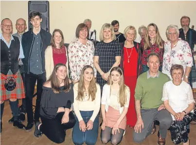  ??  ?? A sell-out crowd at St Pius Church Hall helped raise much-needed money for the foodbank. Fundraiser­s danced the night away to the music of the Clamjamfra­y Ceilidh Band and raised £1,200.