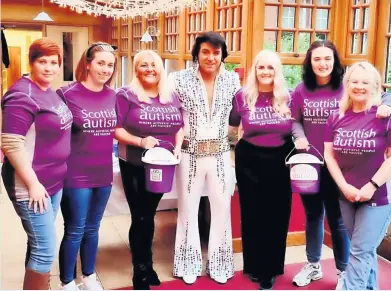  ?? ?? Fundraiser Tickets are now on sale for a special Elvis Presley tribute night in Stirling next month, organised by Scottish Autism