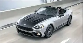  ??  ?? At first glance, it’s easy to see that the 2017 Fiat 124 Spider hails from the same plant as the Mazda MX-5. But closer inspection reveals the difference­s, and a drive seals the deal.