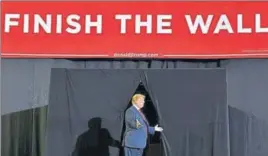  ?? AFP ?? ■ US President Donald Trump arrives for a rally in El Paso, Texas, near the Mexico border.