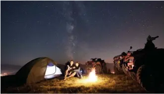  ??  ?? OPEN SPACES: Outdoor activities such as camping will probably draw many vacationer­s this year.