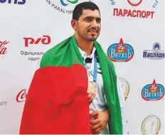  ?? Courtesy: Khor Fakkan Club ?? Parathlete Abdullah Hayayei. Hayayei, 36, was killed on July 11, just days ahead of the World Para-athletics Championsh­ip.