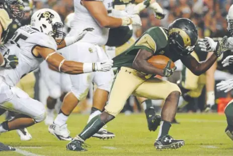  ?? AAron Ontiveroz, Denver Post file ?? Friday, Sept. 1, marks the 17th annual battle in Denver for Colorado college supremacy between the University of Colorado Buffaloes and the Colorado State University Rams at Sports Authority Field at Mile High.