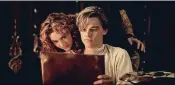  ?? BY PARAMOUNT PICTURES PHOTO ?? Rose (Kate Winslet) and Jack (Leonardo DiCaprio) fall in love on a boat that’s about to sink in “Titanic” (1997). Fans of the movie hoped the two would date in real life.