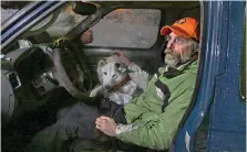  ?? ?? Dewayne Meredith, who lives with his dog, Spones, in his truck on a city street in Carlisle, Pa., has been homeless for about one year. (Washington Post photo by Michael S. Williamson)