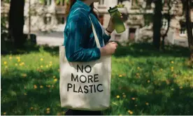  ?? Photograph: Anna Blazhuk/Getty Images ?? Disposable plastic foodware and packaging accounts for nearly 40%of all plastic production.