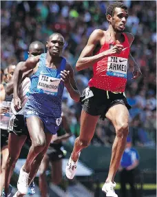  ??  ?? At 26 years old, Canadian distance runner Mohammed Ahmed wonders whether the window might be starting to close on his dream of reaching the podium at the world championsh­ip level.
