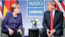  ??  ?? Unter Trump hat sich das amerikanis­chdeutsche Verhältnis deutlich abgekühlt