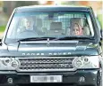  ?? ?? The Queen would travel to the event in Horse Guards Parade in her Range Rover