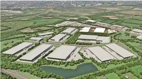  ?? ?? The £1bn West Midlands Interchang­e project near Four Ashes, Staffordsh­ire