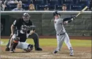  ?? CAROLYN KASTER — ASSOCIATED PRESS ?? The Astros’ Alex Bregman hits a solo home run during the 89th MLB All-Star Game on July 17 in Washington, D.C.. The American League won, 8-6.