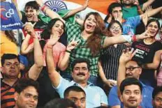  ?? IPL ?? Fans enjoy their time during the match between Delhi Daredevils and the Royal Challenger­s Bangalore.