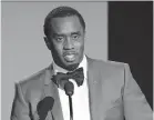  ?? SAYLES/INVISION] [MATT ?? Sean “Diddy” Combs has argued that the Recording Academy has long disrespect­ed Black musicians.