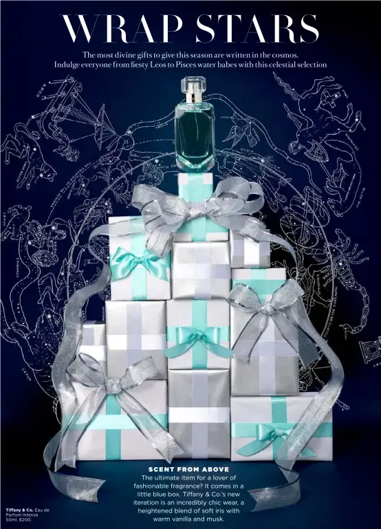  ??  ?? Tiffany &amp; Co. Eau de Parfum Intense 50ml, $200.