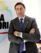  ?? Ansa ?? Cofondator­e Ignazio Messina ha partecipat­o alla fondazione dell’Idv nel 1998. È segretario dal 2013