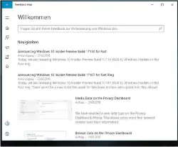  ??  ?? Wenn die Windows-insider-preview in der VM läuft, dann können Sie Microsoft über die App Feedback-hub mitteilen, was Sie von der Vorabversi­on halten.