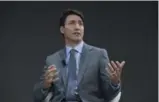  ?? ADRIAN WYLD/THE CANADIAN PRESS ?? A news conference by Prime Minister Justin Trudeau this week was dropped by Canadian news networks in favour of Donald Trump’s UN speech.