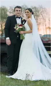  ??  ?? June bridal couple Natalie Minichiell­o and Tim Grant.