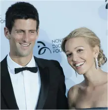  ??  ?? Novak Djokovic, and Jelena Ristic