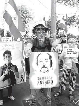  ?? ESPECIAL ?? Piden la presencia de la CIDH para entablar el diálogo con Daniel Ortega.