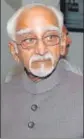  ??  ?? Mohammad Hamid Ansari