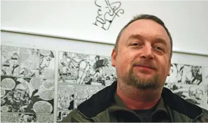  ?? Foto Igor Zaplatil ?? Tomaž Lavrič je eden najbolj avtentični­h slovenskih striparjev.