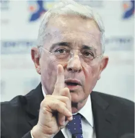  ?? ?? El expresiden­te Álvaro Uribe (2002- 2010)