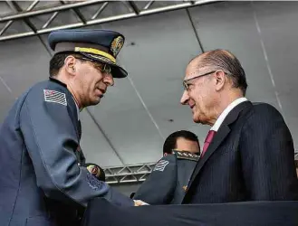  ?? Alexandre Carvalho/A2img ?? O coronel Nivaldo Restivo no evento de troca de comando da PM com Geraldo Alckmin