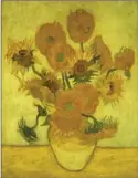  ??  ?? “Sunflowers" (1888), at the Seiji Togo Memorial Sompo Japan Museum of Art, Tokyo.