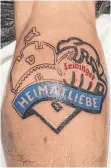  ?? FOTO: PRIVAT ?? Dominik Kohrs Wade mit dem Leibinger-Tattoo.