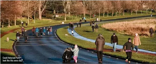  ?? ?? Could Holyrood Park look like this every day?