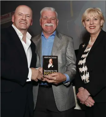  ??  ?? Entreprene­ur and former Dragon’s Den leader Sean Gallagher with Frank Lennon and Heather Humphreys T.D., Minister for Business, Enterprise and Innovation