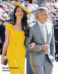  ??  ?? George and Amal Clooney