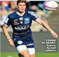  ??  ?? YOUNG AT HEART: France fly-half Jalibert