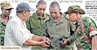  ??  ?? Ravi working in the field