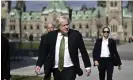  ?? Photograph: Canadian Press/Rex/Shuttersto­ck ?? Boris Johnson was speaking during a visit to Ottawa, Canada.